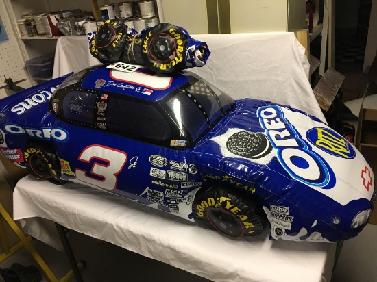 Dale Jr and Rust Wallace inflatables