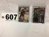 2 Collectible Dale Earnhardt trading cards