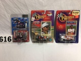 3- 1:64 inch scale Dale Earnhardt Sr. collector cars with cards