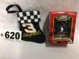 Dale Earnhardt Sr. 2000 NASCAR collectible ornament #117 with stocking