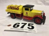 American classic Coca-Cola Great Plains distributing tanker truck approximately 1:64 scale Bank