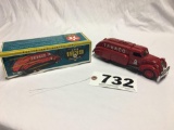 ERTL Texaco 1939 Dodge airflow replica diecast metal bank with key