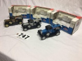 Collector set of 3 Liberty Classics Ford model A Amoco heritage of quality series diecast metal bank