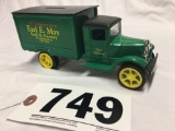 ERTL replica 1931 Hawkeye delivery truck Earl E. May die cast metal bank with key