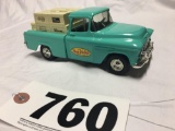 ERTL 1955 Cameo True Value pick up truck diecast metal bank with key