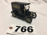 ERTL 1912 Ford open front panel side JC Penney company delivery truck diecast metal bank w key