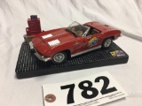 Big A auto parts replica Corvette stingray 35 year anniversary 1:24 scale diecast metal with stand