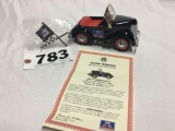 Crown Premiums Big A auto parts 1941 Garton pedal car bank with key and certificate of authenticity