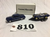 ERTL Eastwood automobiles Includes Shelby 427 Cobra, 1949 Ford coupe and trailer; with box