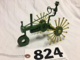 Handmade tractor John Deere replica