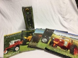 John Deere Limited Edition gas pump replica new in box with antique tractor magazines