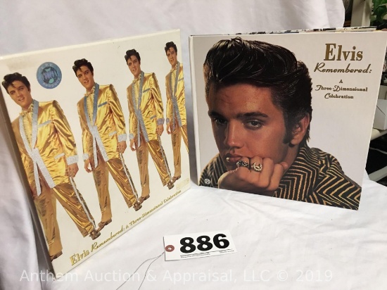 Elvis Presley Elvis remembered 3dimensional celebration book Elvis Presley Enterprises official logo