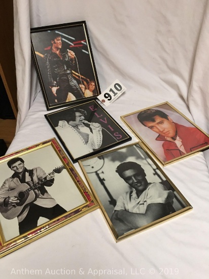 5 Elvis Presley photos with frames