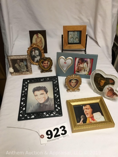 Lot of 10- Elvis Presley photos with frames