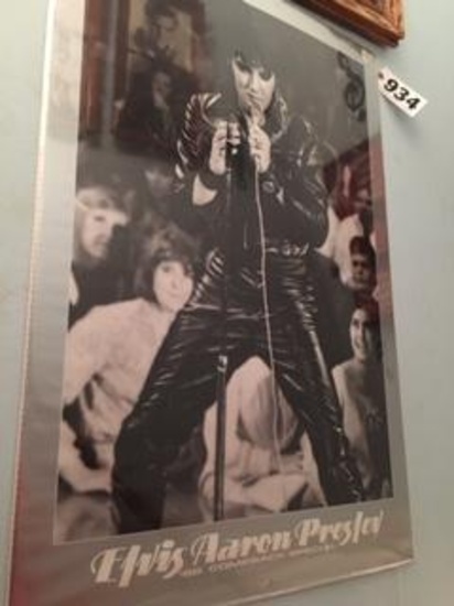 Elvis Presley poster in plastic cover