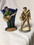 Set of 2- Elvis Presley stand up figurines