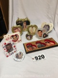 Lot of 10- Elvis Presley heart framed photos