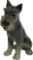Vintage Goebel Germany Ceramic Schnauzer Dog Figurine