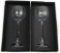 2 Rosenthal Studio Wine Glasses, Extravagant Burgundy
