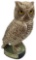 Vintage Beam Brown Screech Owl Decanter by Regal China