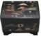 Vintage Lacquered Wood Musical Jewelry Box