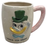 1961 Walt Disney Productions Ludwig von Drake Mug