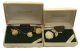 Genuine Ivory Like Carved Jewelry Set