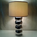 George Kovacs Nickel Chrome Caterpillar Lamp