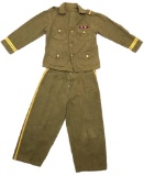 Vintage Child's Army Dress Khaki Uniform