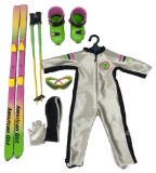 Vintage American Girl Doll Downhill Racer Snow Ski Set