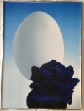 Blue Rose and Egg Painting