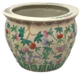 Vintage Colorful Asian Planter