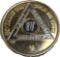 Vintage Alcoholics Anonymous Sobriety Chip, 4 Years