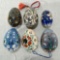 6 Assorted Painted Ornamental Eggs
