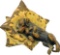 Antique Vienna Bronze Dachshund Dog Sleeping on Pillows
