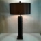 Mid-Century Modern Wall Paper Roll Table Lamp