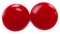 Vintage Cherry Red Bakelite Clip On Earrings