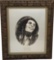 Print of Bob Marley, in Carved Wood Frame