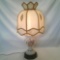 Vintage Jar Lamp with applied Floral Design