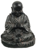 Happy Buddha Sitting in Prayer Garden Statue