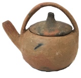 Rare Pre-Columbian Lidded Kettle Style Pot