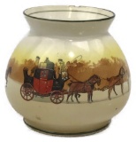 Vintage Royal Doulton Coaching Days Porcelain Vase