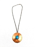 Vintage Southwestern Copper Pendant Necklace