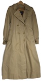 Vintage Burberry Woman's Trench Style Overcoat/Raincoat with Removable Lining