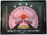 ERTE Art Expo NY April 5-9, 1984 Chalk & Vermilion Poster, Framed