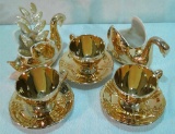 Royal Winton Golden Age 6 Piece Tea Set with 2 Swans