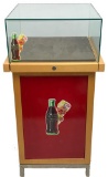Freestanding Jewelry Display Cabinet with Coke Stickers