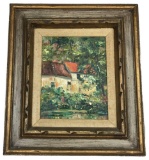 Original Oil Painting, Cottage Scene