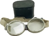 Vintage Safety Goggles With Tin Case