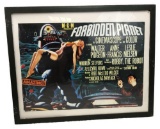 Forbidden Planet Sci Fi Movie Poster;
